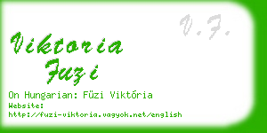 viktoria fuzi business card