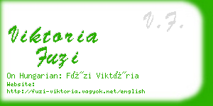 viktoria fuzi business card